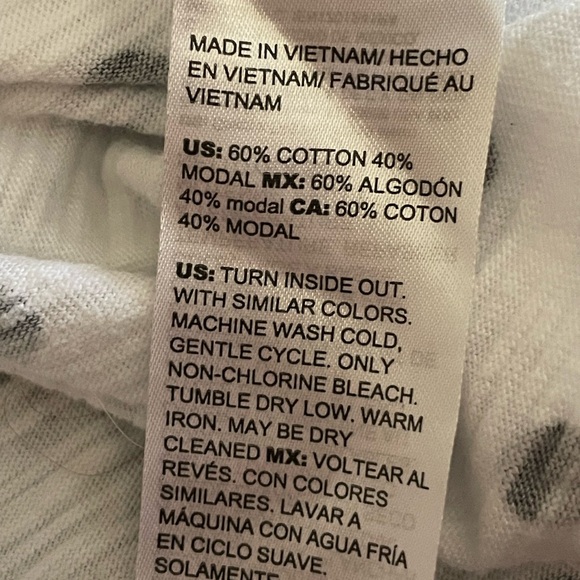 Chicos cotton white black polka dot Tee Tshirt size XL size 3 short sleeve tab - Picture 12 of 14